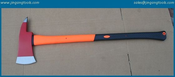 Firefighting axe with fiberglass handle