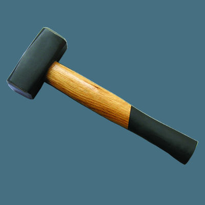 Stoning hammer with hardwood handle