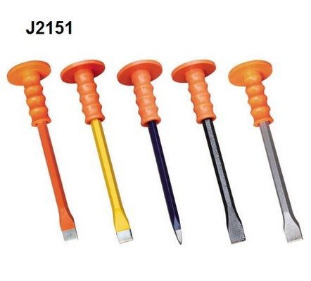 J2151 cold chisel with safety grip