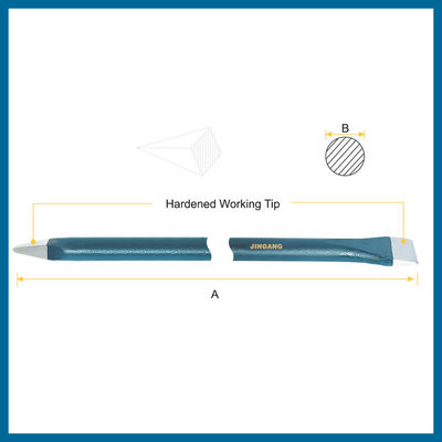 Straight Chisel Crow Bar Round shank, 1.8m, diameter 30mm, straight crowbar manufacturer