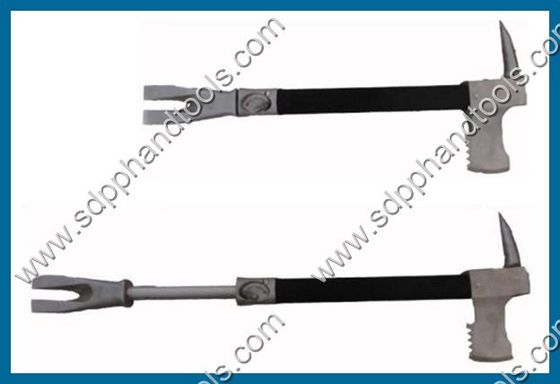 Pry axe with standard claw, handle with a no-slip grip, Size: 28" extended, 18" closed, high quality alloy steel