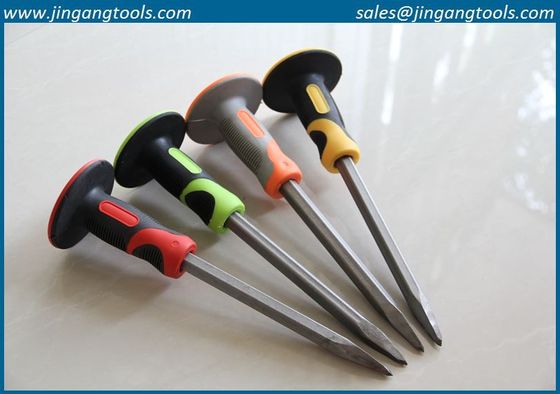 professional flat and sharp head hexagonal metal steel cold stone chisel masonry tools