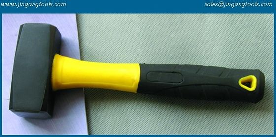 German type stoning hammer,double color plastic coated fiber glass handle