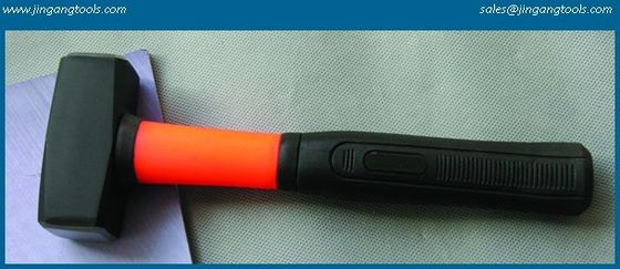 German type stoning hammer,double color plastic coated fiber glass handle