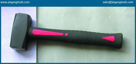 German type stoning hammer,double color plastic coated fiber glass handle