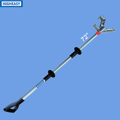 Industrial High Temperature Push Pull Pole HIGHEASY PAA1, All Aluminum Construction, Anti-Slip Hand Protection Rings, Multi Custom Length, Safe Operation Away From Hot Equipment
