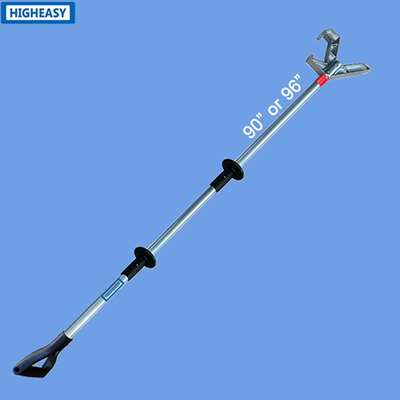 HIGHEASY PAA1 Heavy Duty Push Pull Pole, High Heat Resistant Aluminum Alloy, High Push & Pull Strength, 21~96 Inch Optional, Remote Safety Tool for Oil Gas & Casting Industry