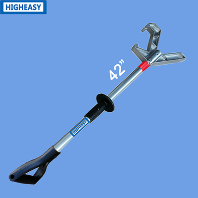 Industrial High Temperature Push Pull Pole HIGHEASY PAA1, All Aluminum Construction, Anti-Slip Hand Protection Rings, Multi Custom Length, Safe Operation Away From Hot Equipment