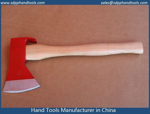 carpentry axe with steel protection wood handle,BEARDED STEEL AXE HEAD WITH METAL GUARD FOR HANDLE PROTECTION
