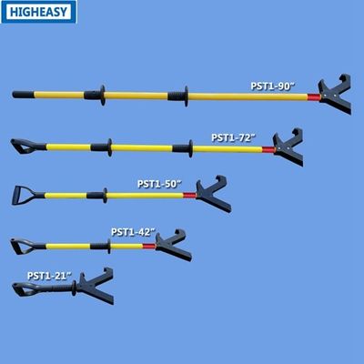 High Strength Insulated Push-Pull Rod With Anti Fall D grip handle, VC nylon tooling head-higheasy push pull pole