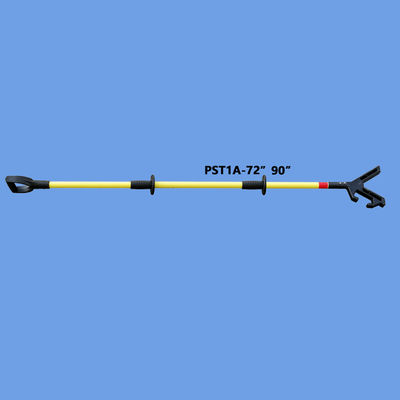 HIGHEASY push pole safety tools with rubber surface tool head, Anti-falling and non-slip push pull rod