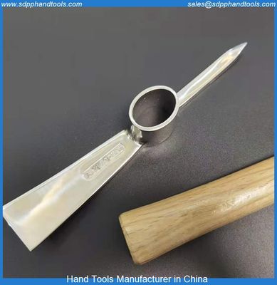 P902 Stainless steel pickaxe hoe, stainless steel chisel axe hoe,mountain climbing pickaxe, stailess steel axe hand tool