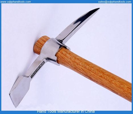 Stainless steel pickaxe hoe, stainless steel chisel axe hoe, mountain climbing pickaxe, stailess steel axe hand tool