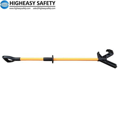 Push pull pole with V rubber nylon, push safety stick with D grip, 42 inch, 50inch, 72inch, 90inch, pull stick factory