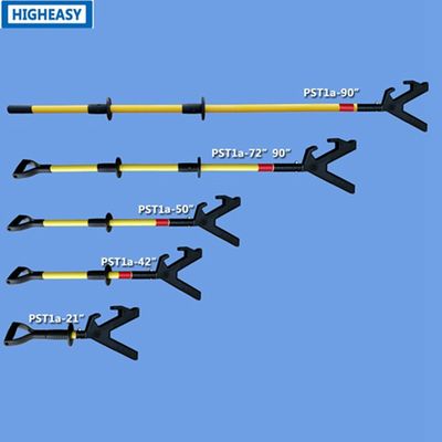 HIGHEASY push pull stick push pull rod push poles safety tools with heavy-duty pole and nylon tooling head