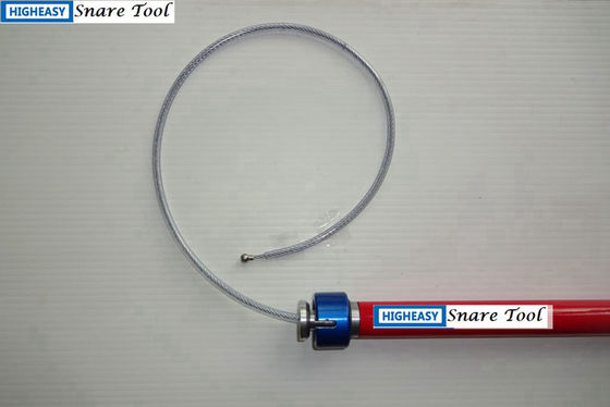 Single release snare tool stiffy snare tool 48" stainless handle